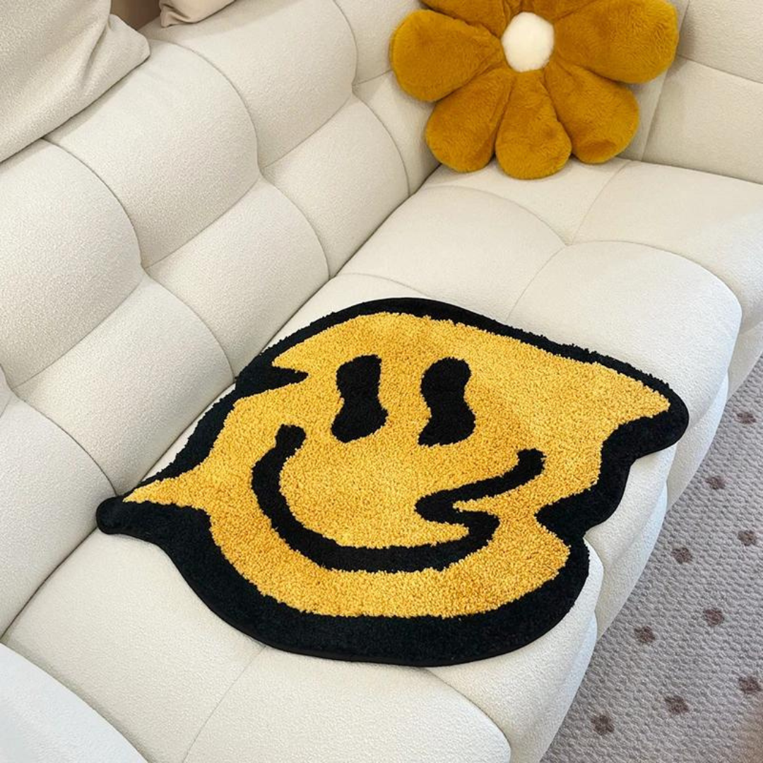 Trippy Smiley Tufted Rug