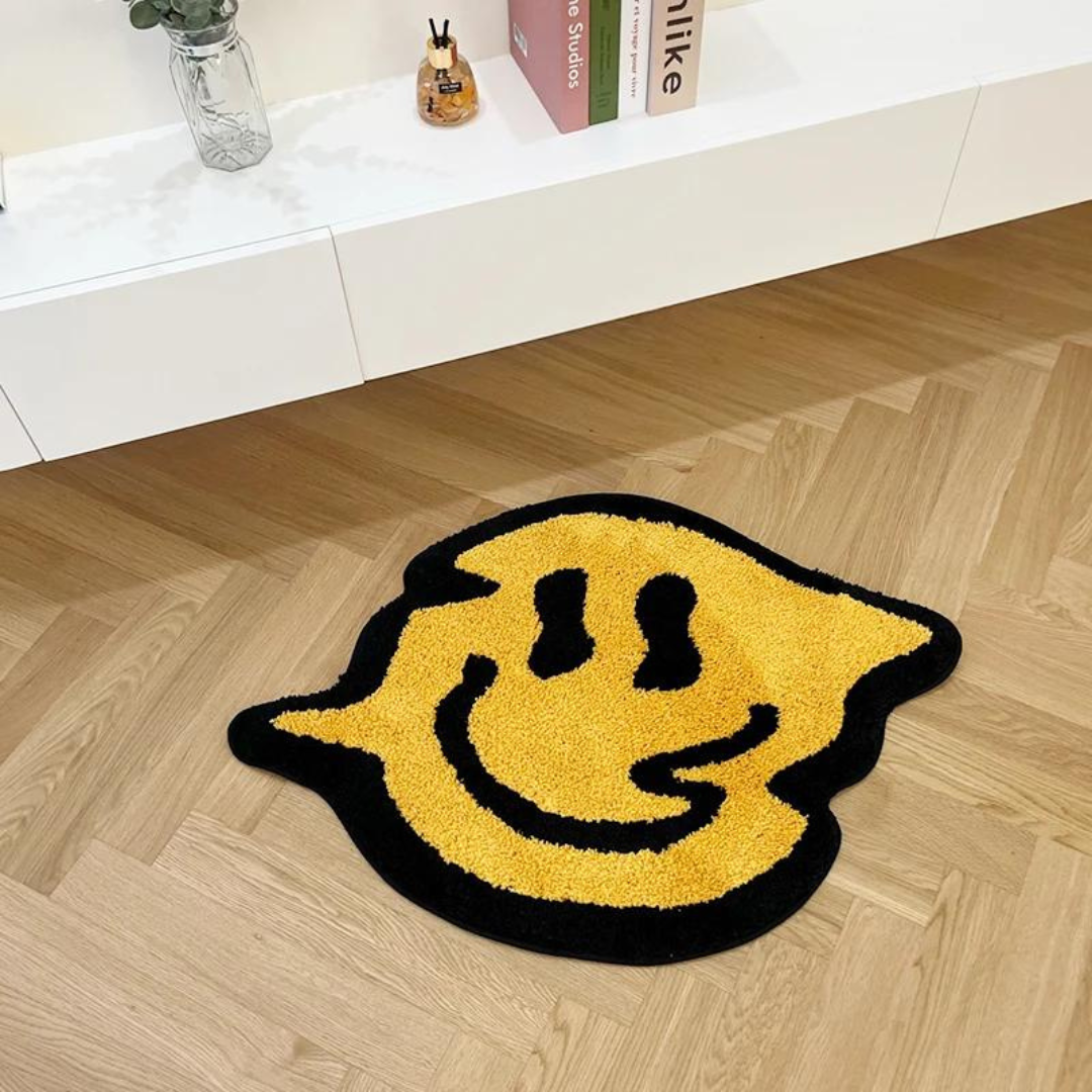 Trippy Smiley Tufted Rug