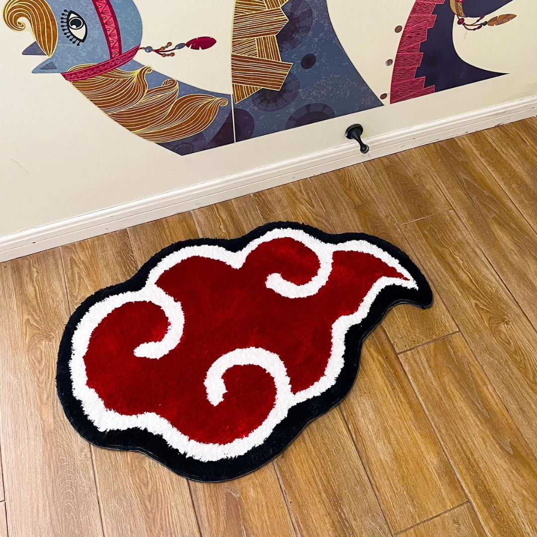 Red Cloud Anime Tufted Rug